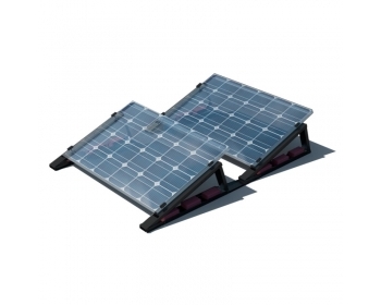 SET-Flachdach-Aufständerung - BLACK LINE - für 2 x PV-Module 10°/15°/20° (hintereinander)