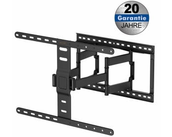 H24L, Schwenkbare TV Wandhalterung, für Bildschirme 43" - 90" (109 - 229 cm), Belastung bis 60 kg, Wandabstand 27 - 420 mm