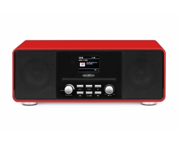 HRA19INT rot, Internet/DAB+/DAB/UKW-Radio mit Bluetooth, MP3/CD, AUX-IN