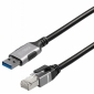 C540-5L, 5,0 m, Ethernet-Kabel Cat 6 F/UTP USB A 3.0 auf RJ45