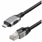 C541-3L, 3,0 m, Ethernet-Kabel Cat 6 F/UTP USB C auf RJ45