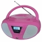 CDR614U pink, Boombox mit Radio, CD und AUX-IN