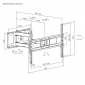 HP44L, Schwenkbare TV Wandhalterung, für Bildschirme 37" - 86" (94 - 218 cm), Belastung bis 50 kg, Wandabstand 85 - 500 mm
