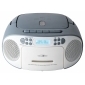 RCR2260DAB weiß/blau, Boombox mit DAB+ Radio, Kassette, CD, MP3, USB und AUX-In