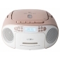 RCR2260DAB weiß/pink, Boombox mit DAB+ Radio, Kassette, CD, MP3, USB und AUX-In