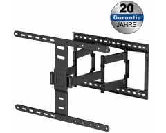 H24L, Schwenkbare TV Wandhalterung, für Bildschirme 43" - 90" (109 - 229 cm), Belastung bis 60 kg, Wandabstand 27 - 420 mm