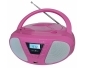 CDR614U pink, Boombox mit Radio, CD und AUX-IN